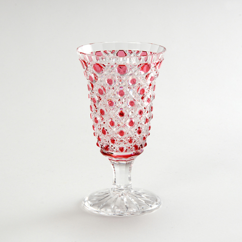 江戸切子 堀口硝子 最高級 金彩ダイヤ文四ツ碗（大） 商品紹介 | 株式