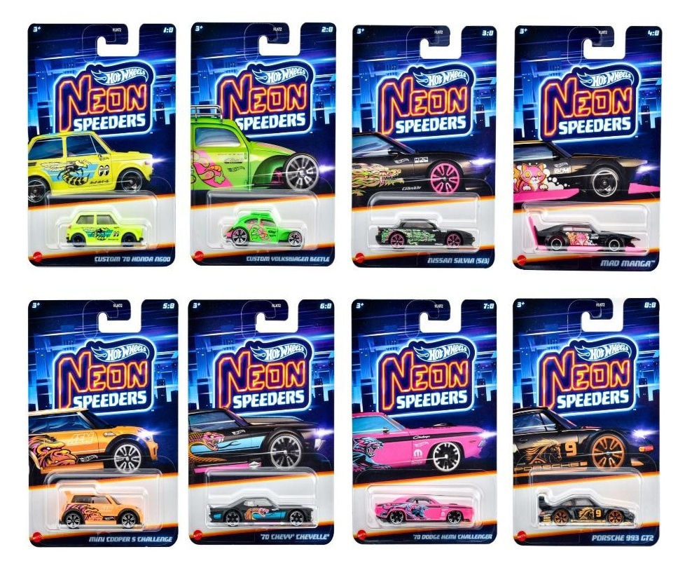 Neon Speedersアソート Mix D 8種10台セット ネオンスピーダーズ