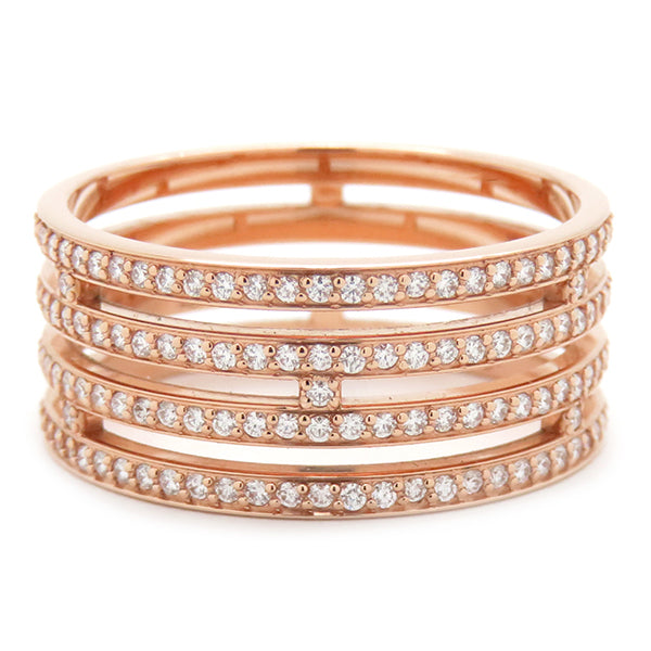 エルメス HERMES アリアンヌ GM パヴェダイヤ H119697B ローズゴールド