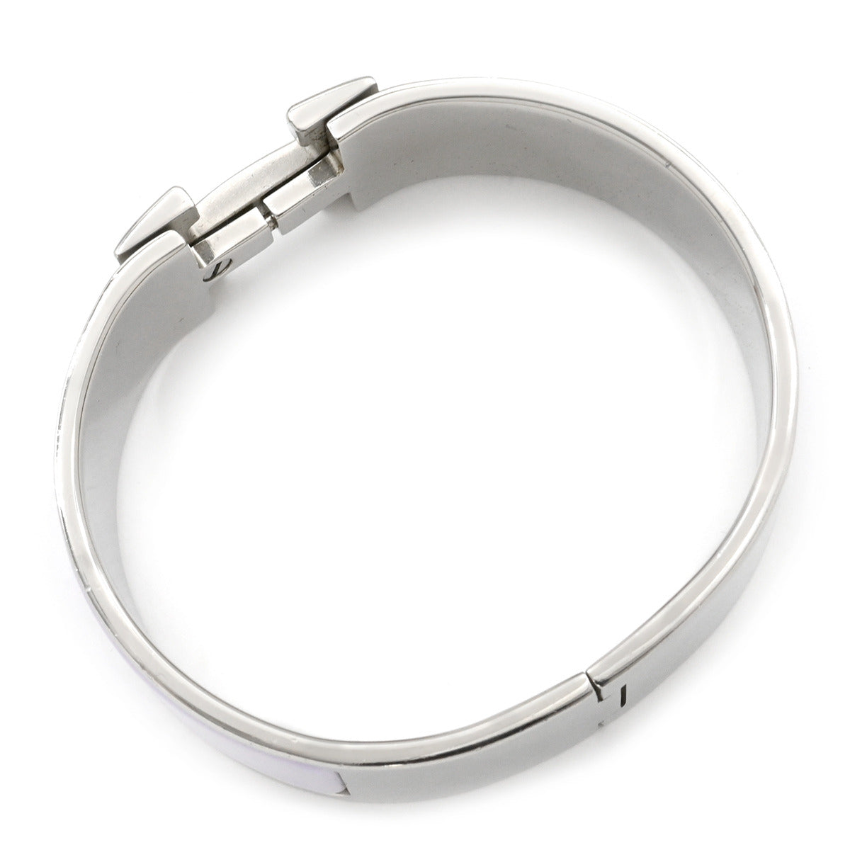 エルメス クリッククラックH GM ブレスレット シルバー ブラック