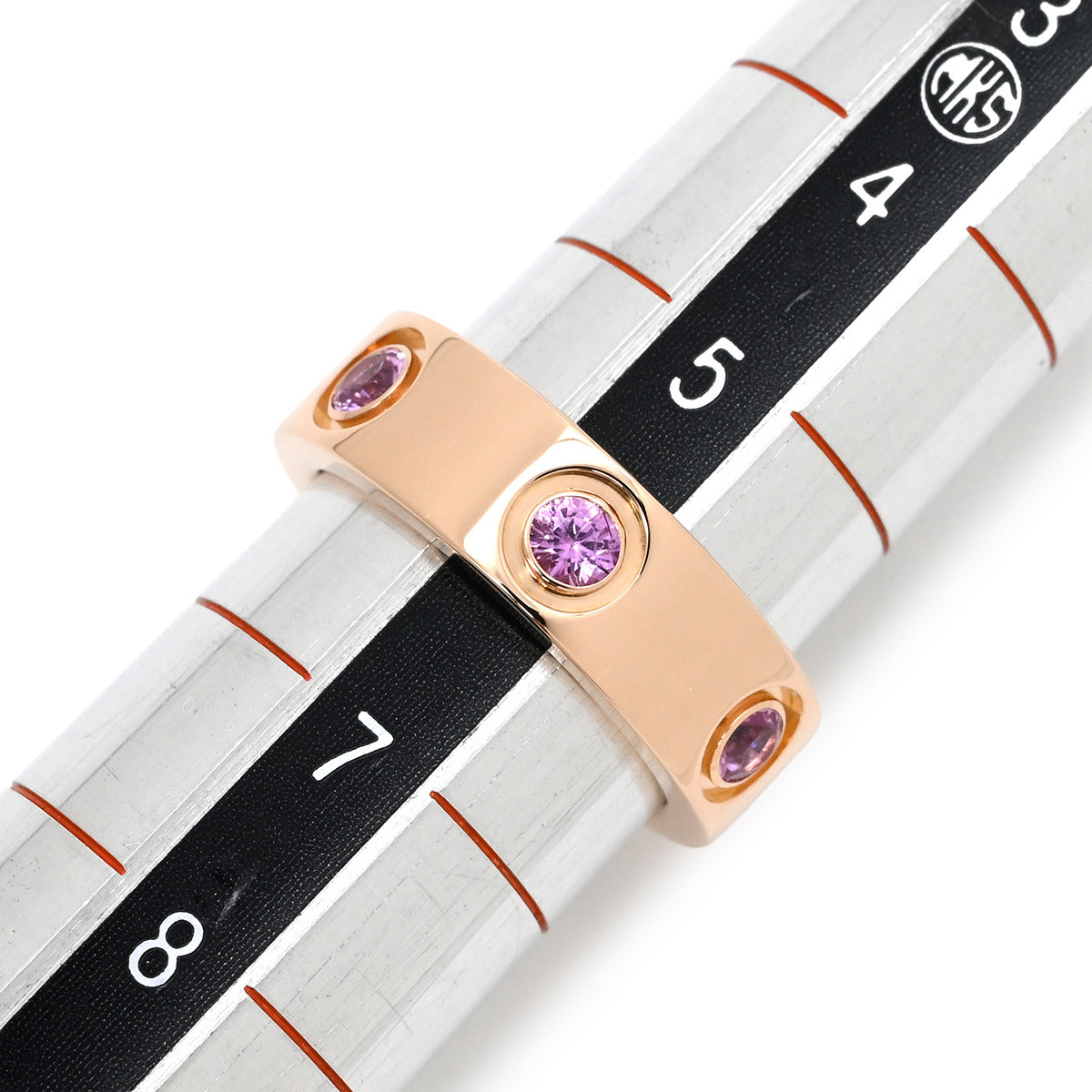 カルティエ Cartier ラブリング ピンクサファイア ピンクゴールド #46