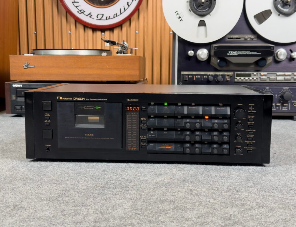 EXCELLENT NAKAMICHI DRAGON A801 CASSETTE DECK – 1-YEAR WARRANTY