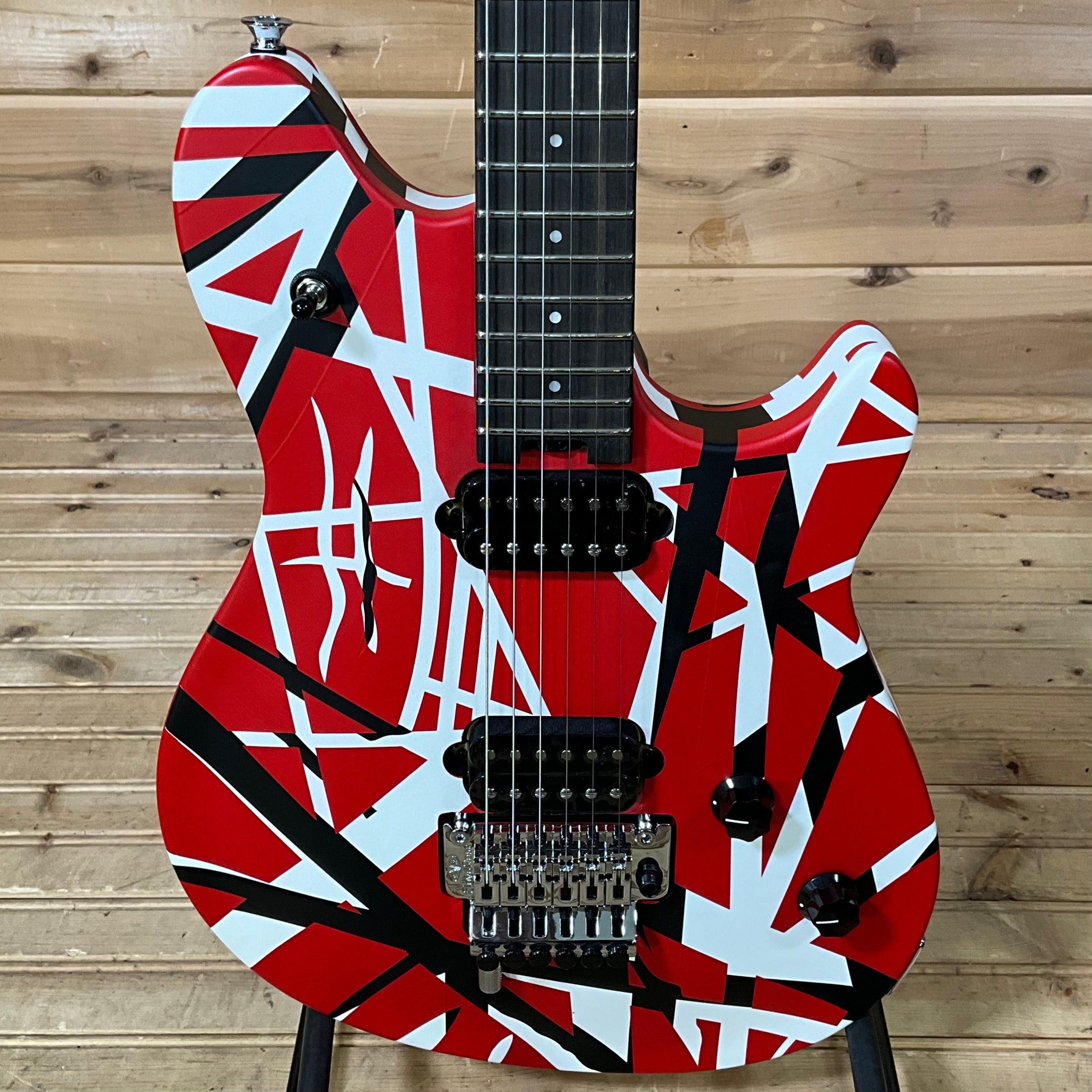 EVH Wolfgang Special Striped Electric Guitar - Red, Black, and
