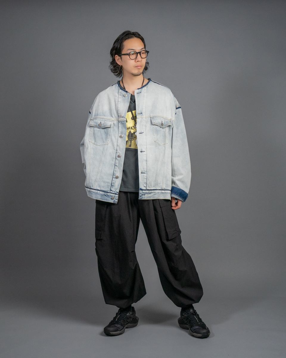 メゾンマルジェラのノーカラーデニムジャケット | HUES 福岡セレクト