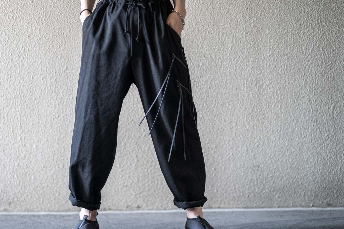 ヨウジヤマモト2020-21年秋冬 チェーン付きファスナーシャツ | HUES