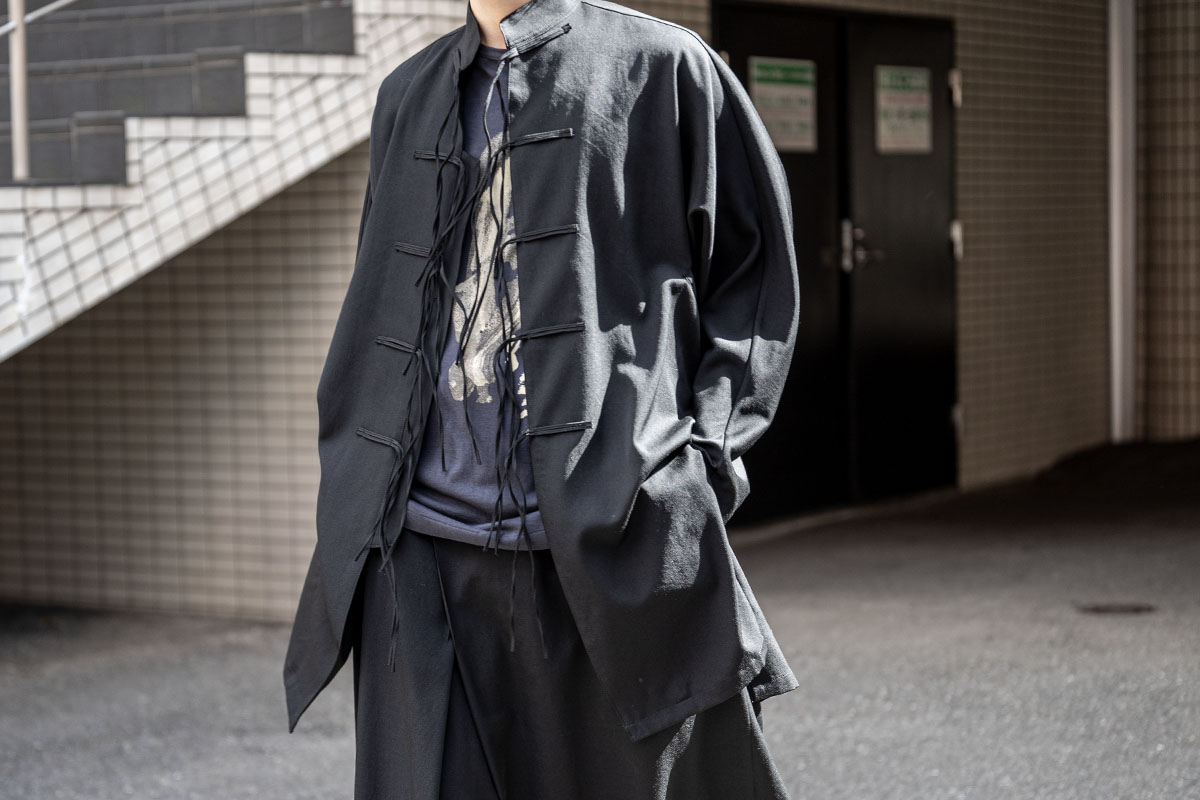 B YOHJI YAMAMOTO Dolman Sleeve China Shirt | HUES 福岡セレクトショップ