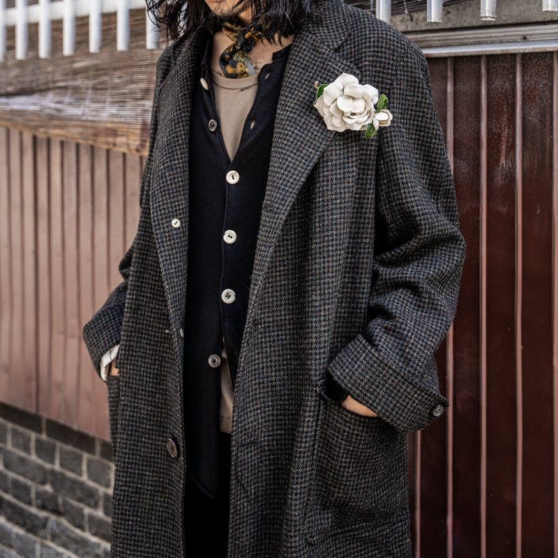 ARCHIVIO J.M.Ribot 22AW ツイード チェスターコート | HUES 福岡