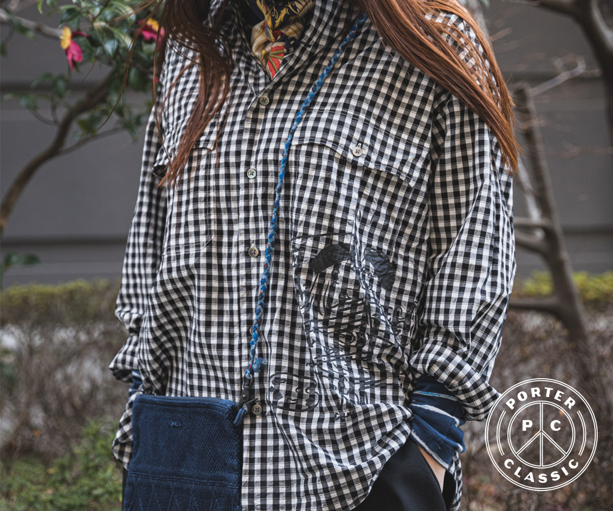 ポータークラシック ギンガム ロールアップシャツ | HUES 福岡セレクト