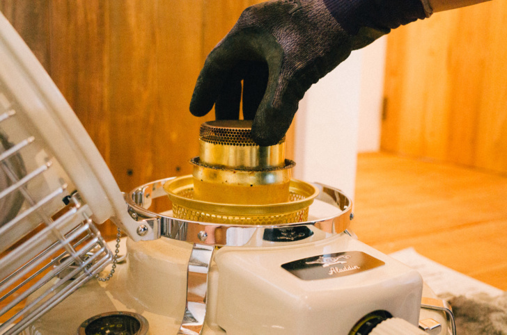 アラジン ストーブ メンテナンス済み。純正品芯交換済。取説付き