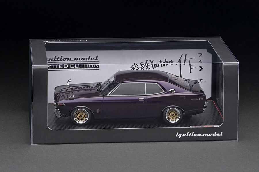 イグニッションモデル 1/43 IG1908 日産ローレル2000SGX紫 箱付