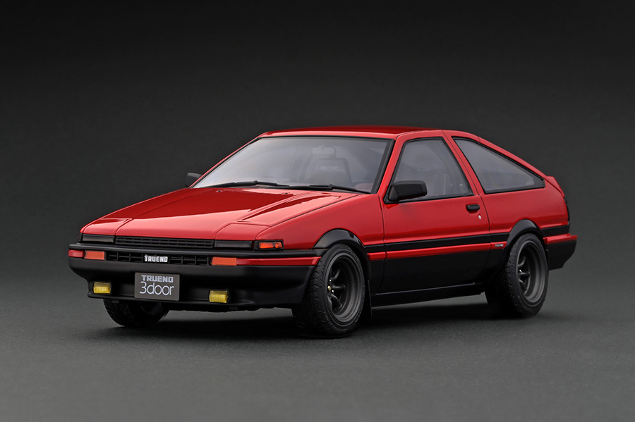 IG2790 1/18 Toyota Sprinter Trueno 3Dr GT Apex (AE86) Red/Black