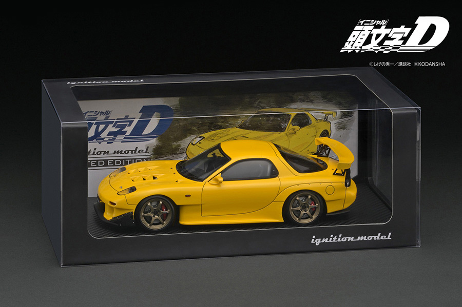 IG2868 1/18 INITIAL D Mazda RX-7 (FD3S) Yellow | LINE UP | [公式