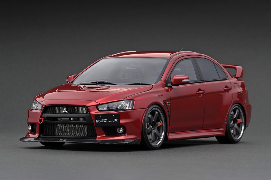 IG2293 1/18 Mitsubishi Lancer Evolution X (CZ4A) Red Metallic