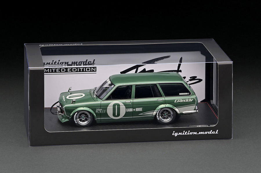 IG3148 1/18 Datsun Bluebird (510) Wagon Green Metallic With Mr