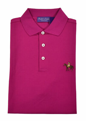 Ralph Lauren Purple Label Polo Shirt Piqué Cotton Equestrian Horse
