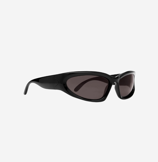 Balenciaga Swift Oval Sunglasses, Black BB0157S001 | eBay.de