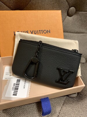 Authentic] Louis Vuitton Pochette Cles Aerogram Leather Key Pouch