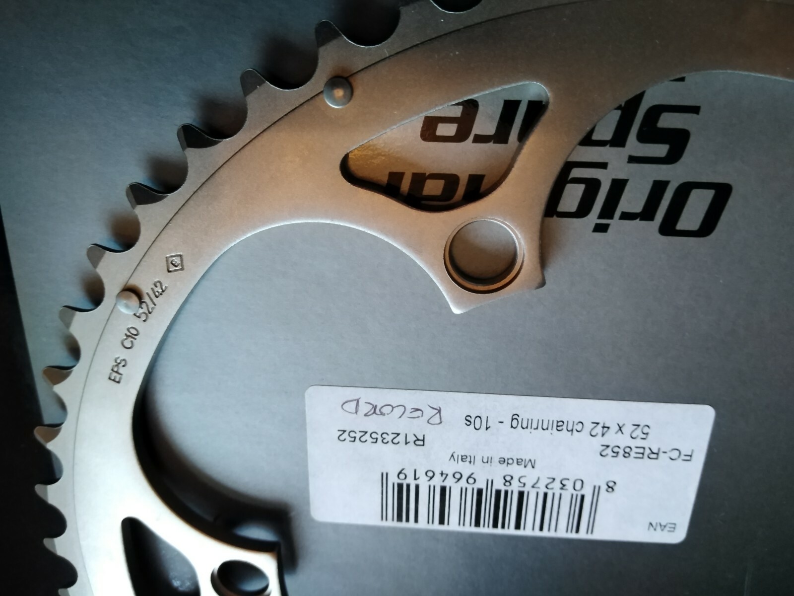 VENTO 135-52x39 チェーンリング シルバー