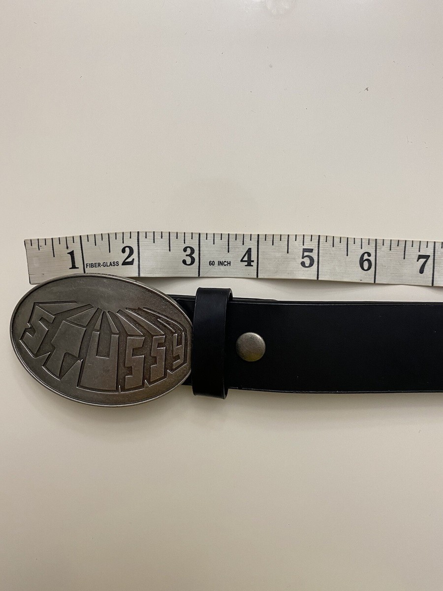 Stussy Vintage Buckle￼￼ Leather Belt Size L/XL | eBay