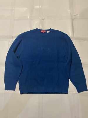 Supreme Pilled Sweater Blue | eBay