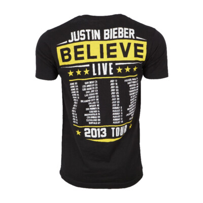 JUSTIN BIEBER BELIEVE TOUR T SHIRT | eBay
