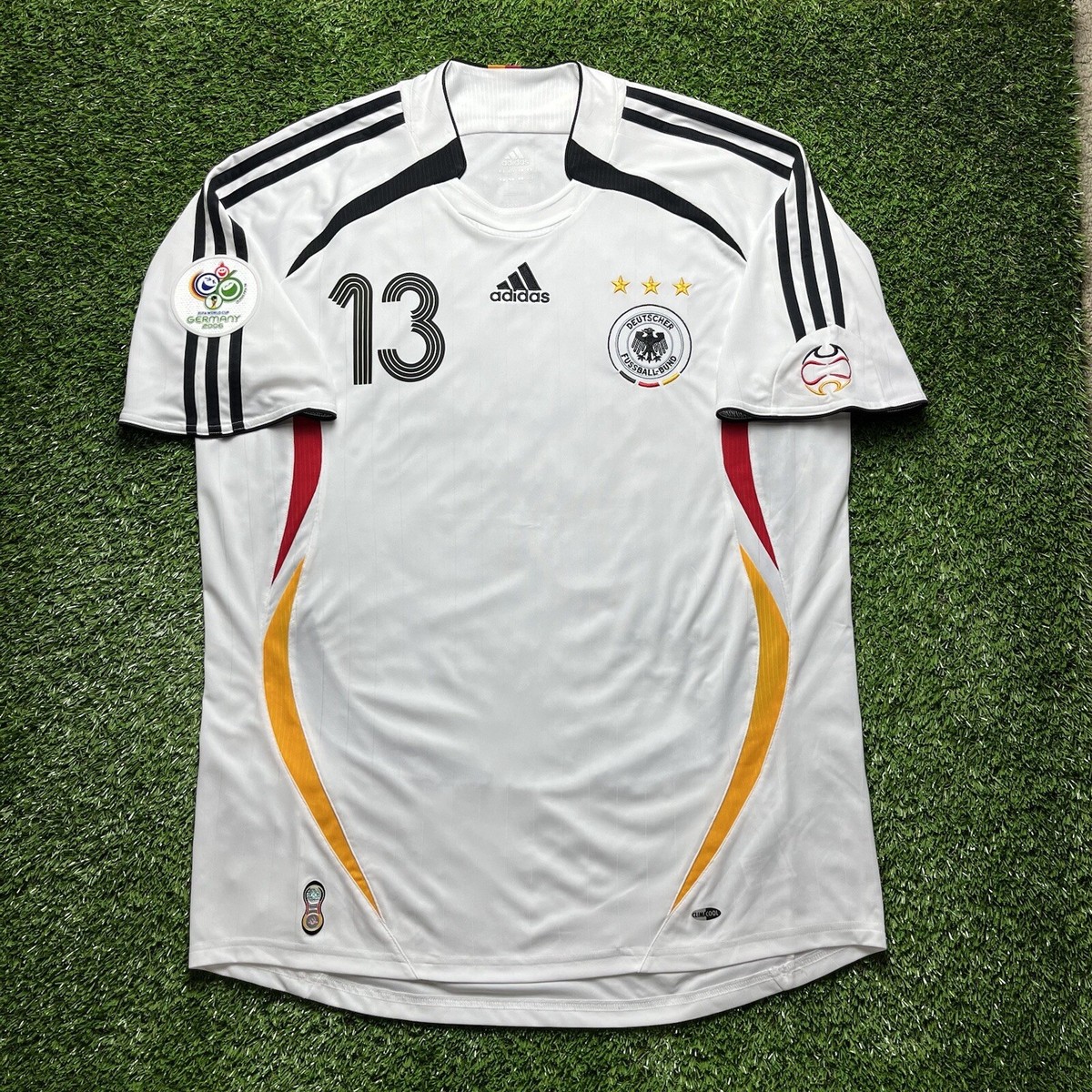 2006 Germany Ballack Jersey Shirt Kit White Large L Adidas Home