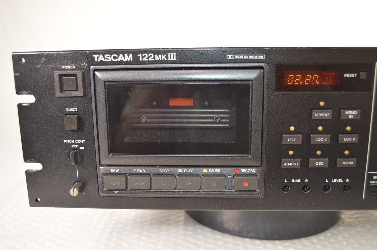 Tascam 122 MKIII MK3 Professional 3-Head Cassette Deck Working