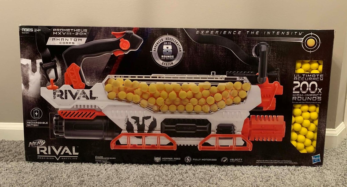 NERF Rival Prometheus MXVIII-20K Blaster - New 630509629794| eBay