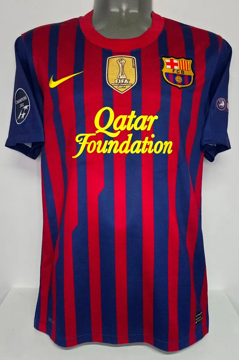 NIKE BARCELONA CHAMPIONS HOME 2011 MESSI S ORIGINAL SOCCER