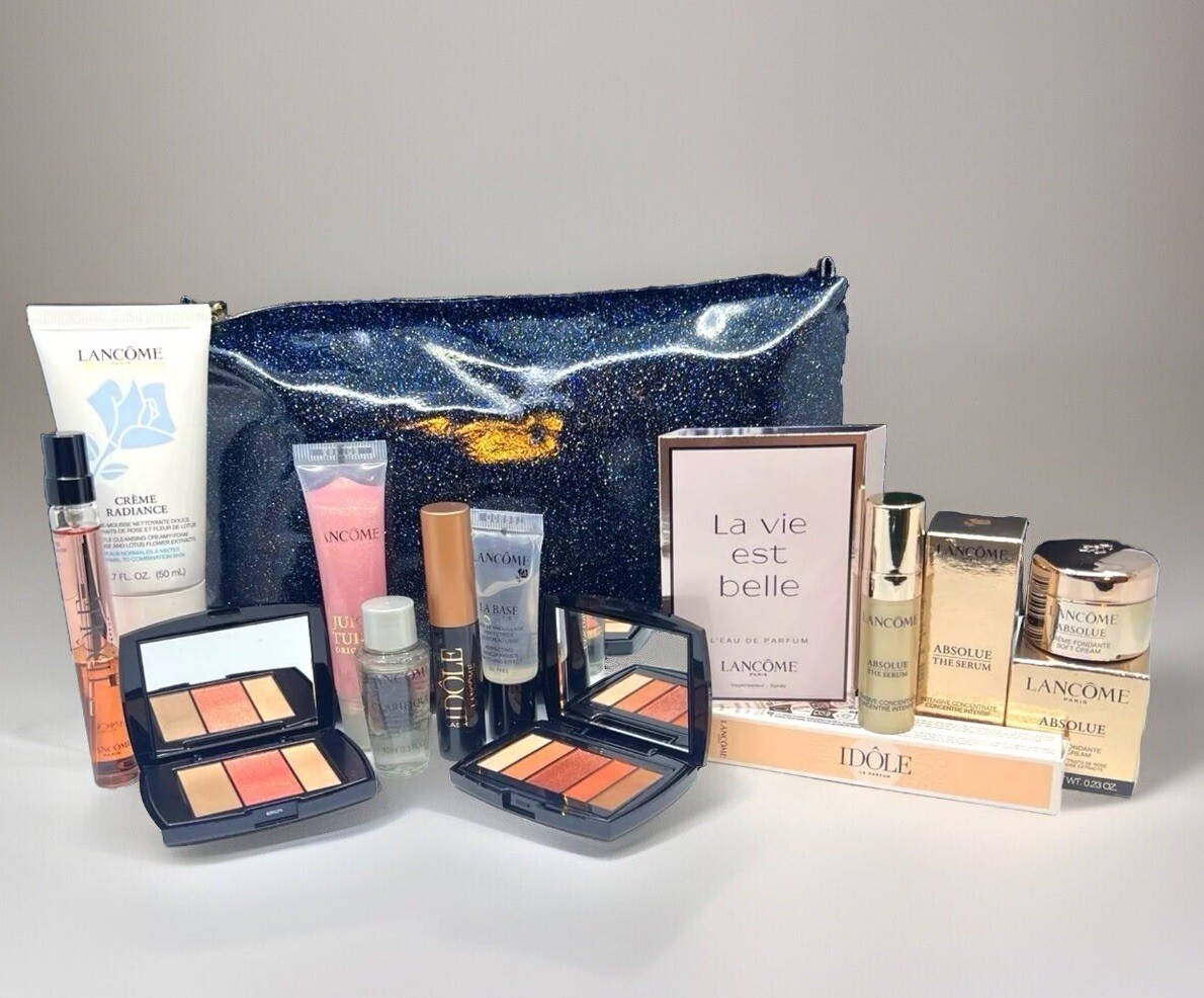 Lancome Skincare Fragrance & Makeup Bundle $250 Value Amazing Mom