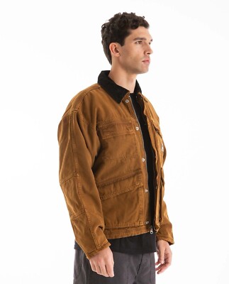 STUSSY WASHED CANVAS SHOP JACKET BRONZE SİZE L K | eBay