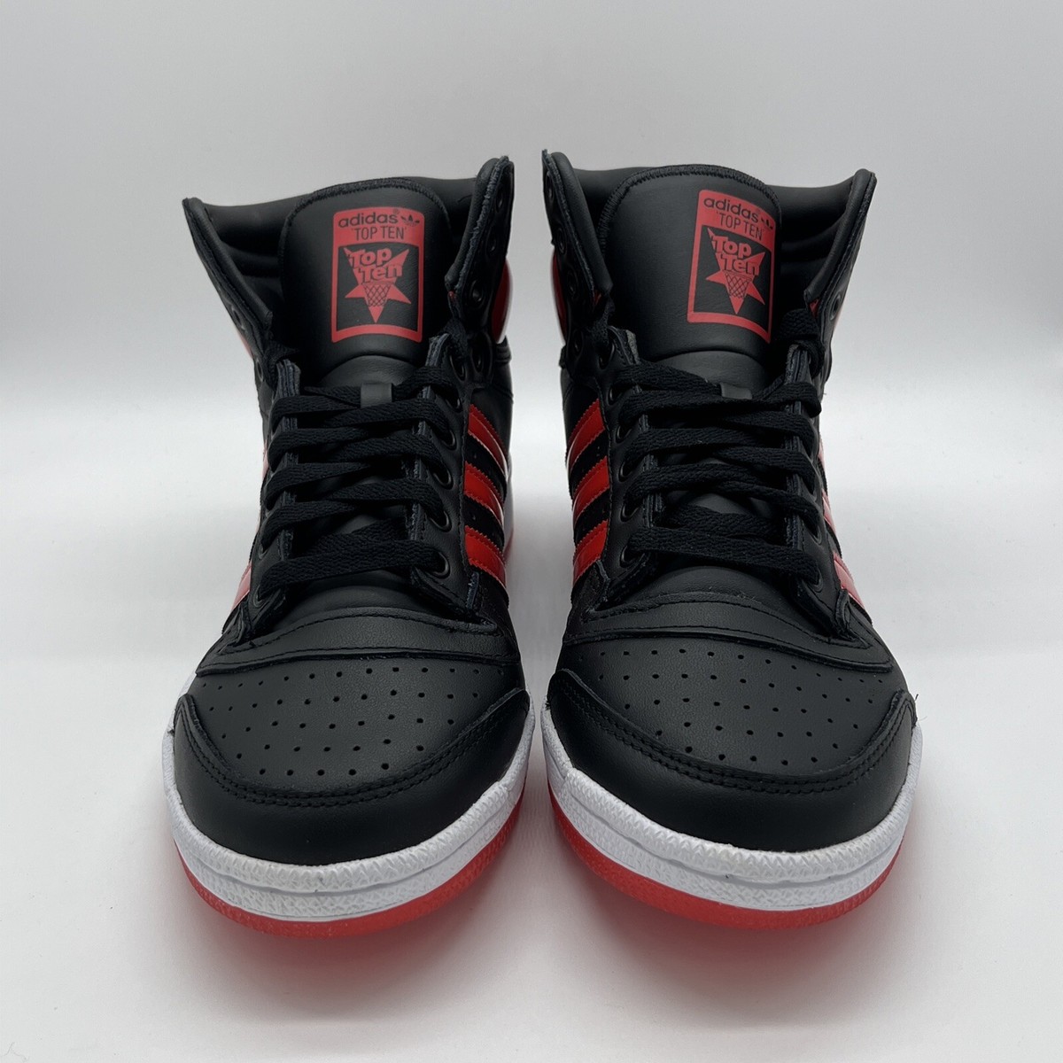 Adidas Top Ten High Black Vivid Red 2022 - Men's Sneakers (GW1615