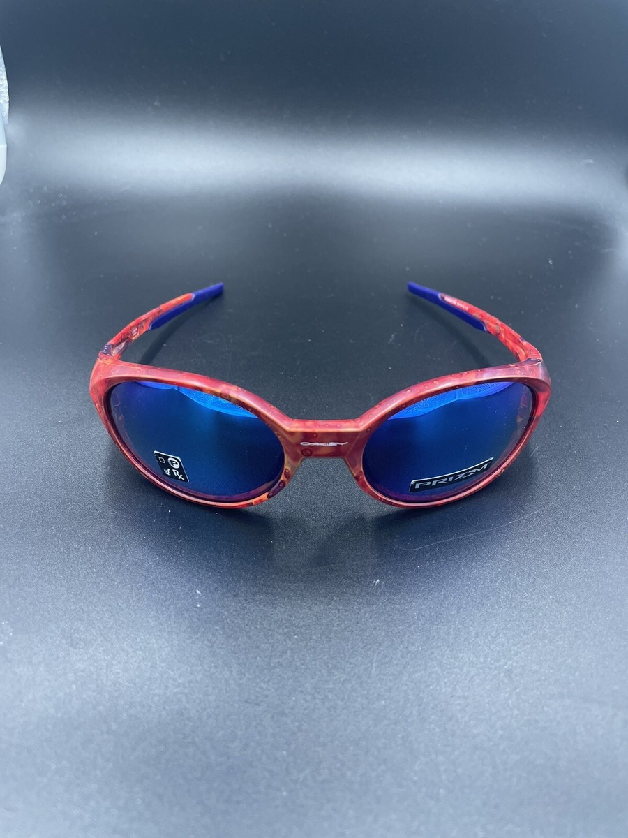 Oakley Eye Jacket Redux Chemical Red w/ Prizm Sapphire Lenses RARE