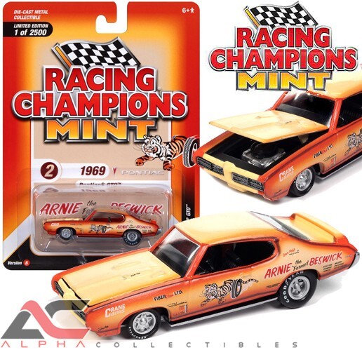 RACING CHAMPIONS RCSP029B 1:64 1969 PONTIAC GTO ORANGE CREAM FADE