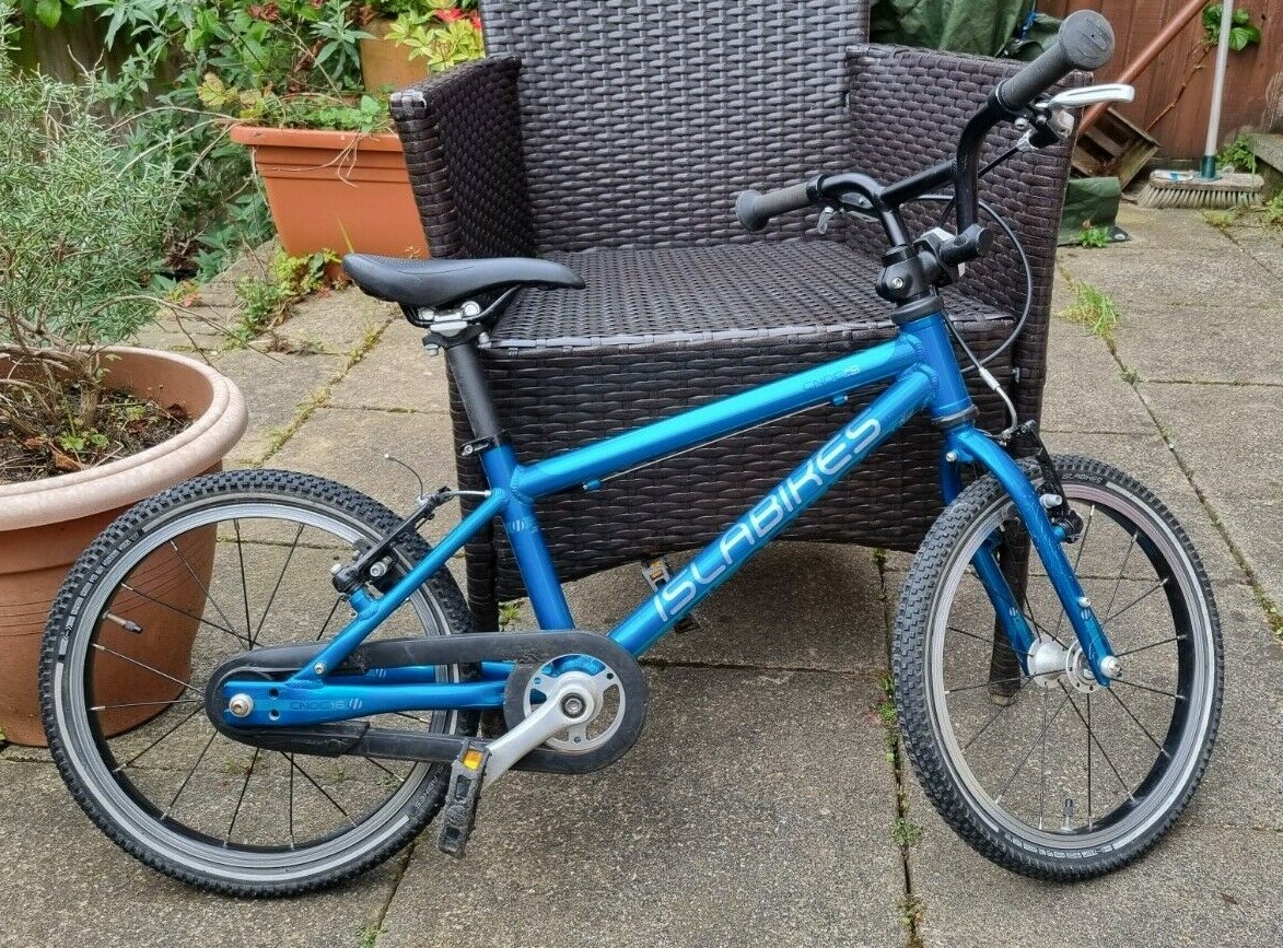 Islabikes CNOC 16 in Teal/Blue, loved and used (age 4+) | eBay UK