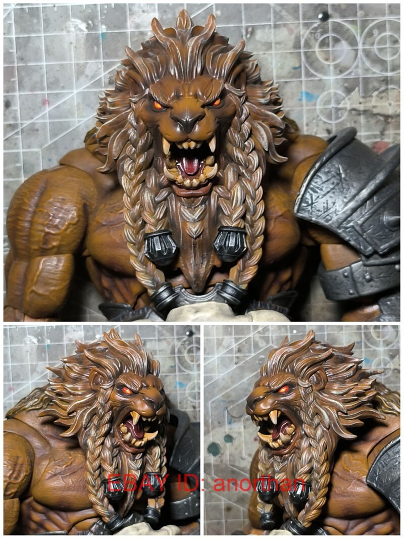 1/12 Scale Lion Yellow Head Sculpt for Xesray Studio Fight for