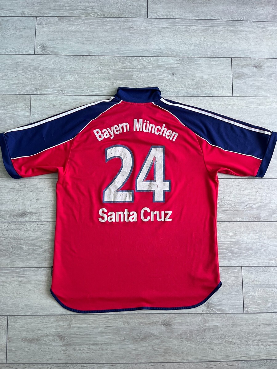 FC Bayern Munich Roque Santa Cruz Adidas Vintage Football Shirt