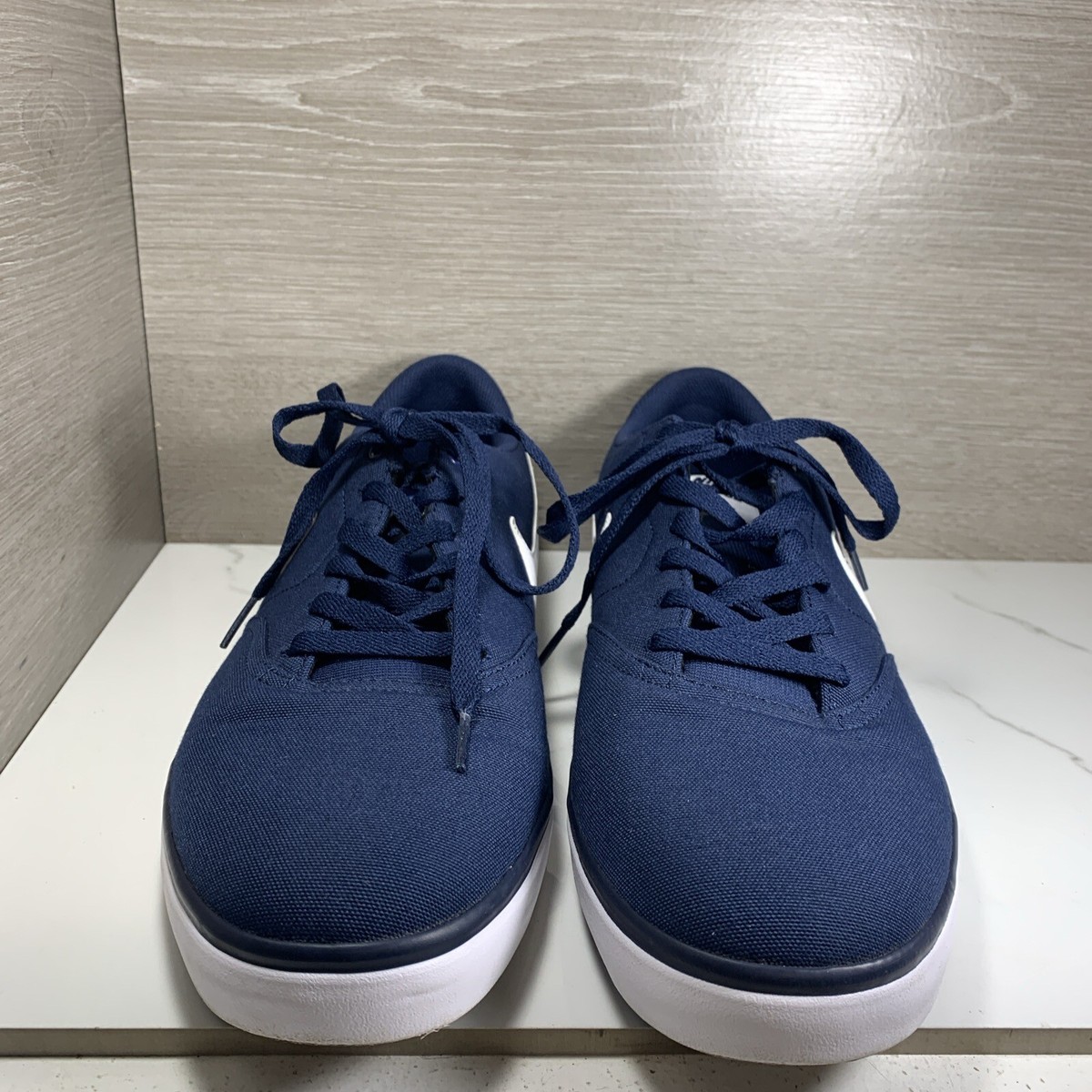 Nike SB Solarsoft Check Men's Size 13 Blue Canvas Low Top Shoes