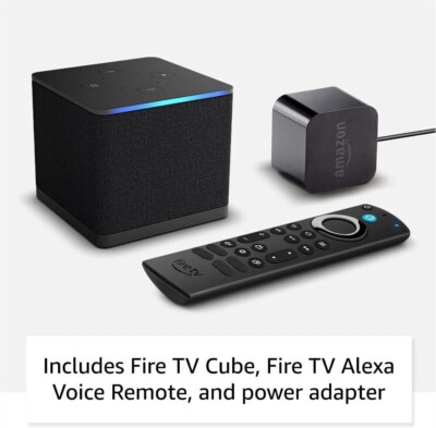 Amazon Fire TV Cube 3rd gen streaming player with Alexa Wi-Fi 6E
