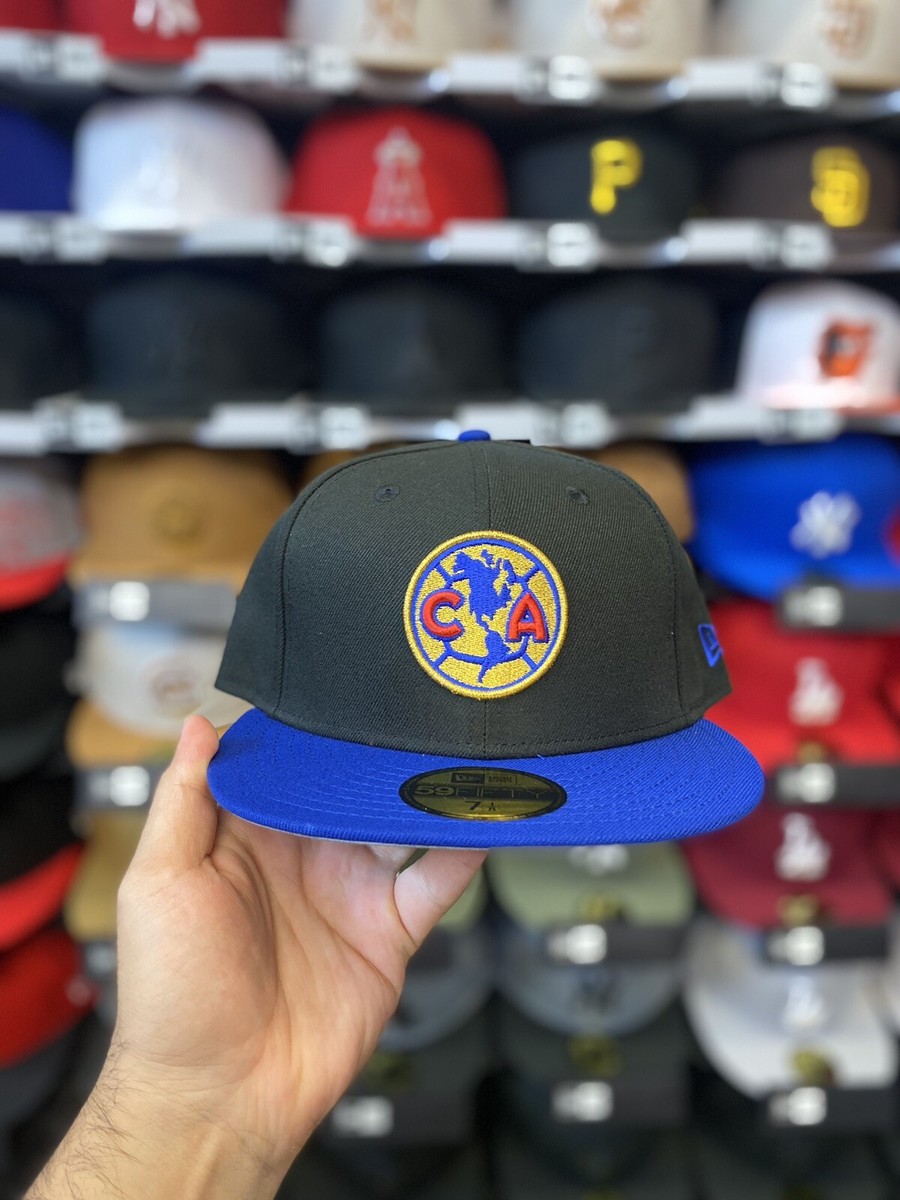 New Era Club America Black/Blue 59fifty Fitted Hat (7 1/8) | eBay