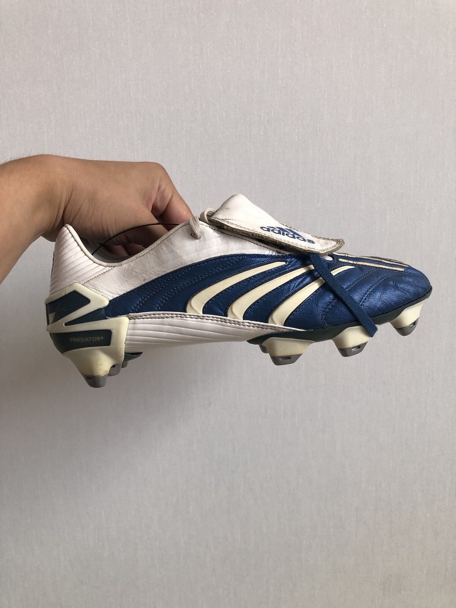 Adidas Predator Absolute White Blue Football Soccer Cleats Boots