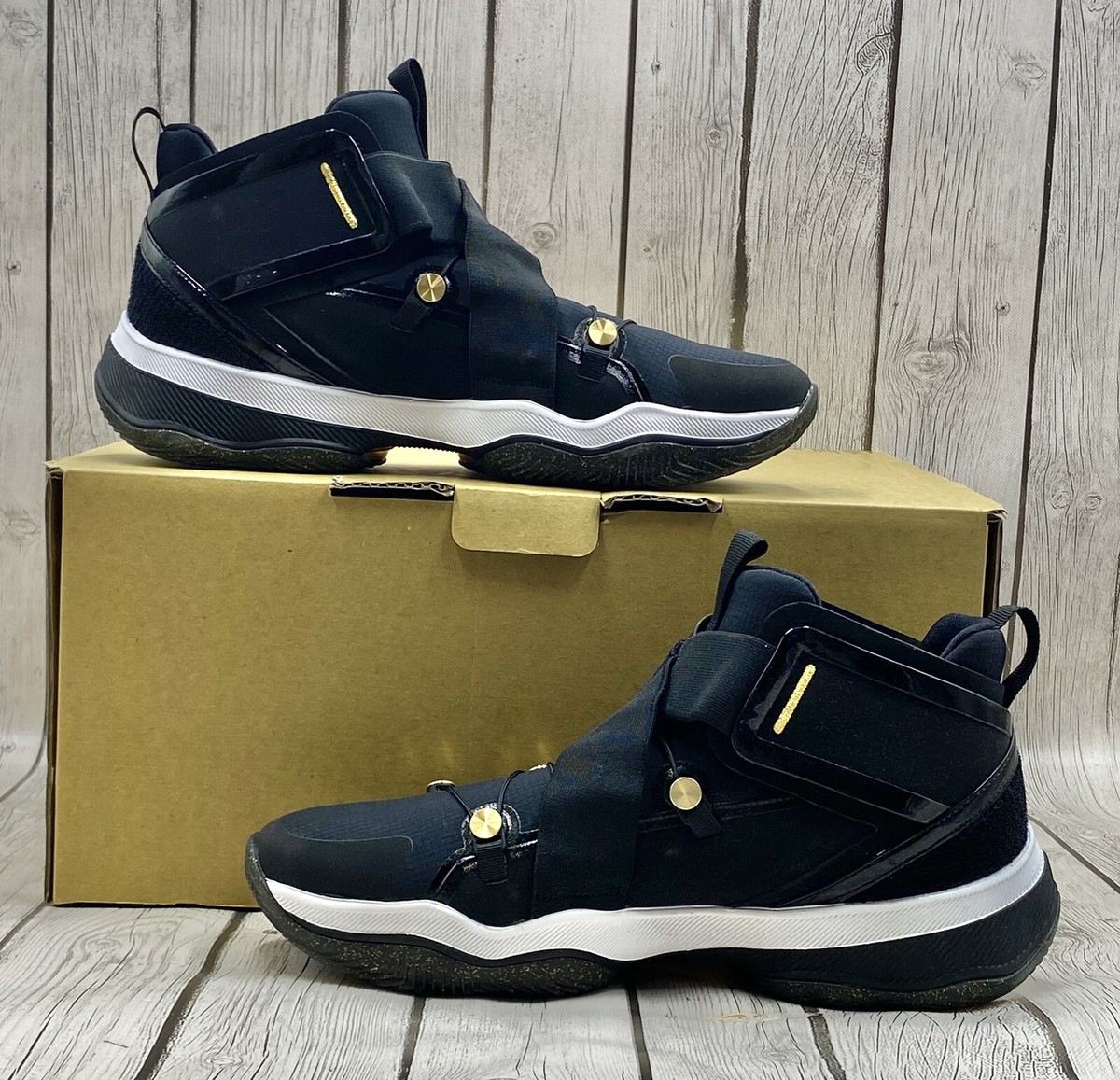 Nike Jordan AJNT 23 Black Metallic Gold Size 14 CI5441‑008 | eBay