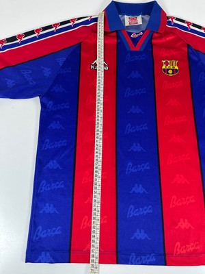 Barcelona FC 1995/97 Kappa Home Basic Football Shirt M Vintage
