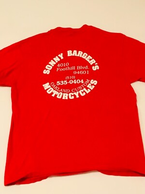 🔥Sonny Barger Hells Angels Oakland, CA Custom Motorcycle Shop T