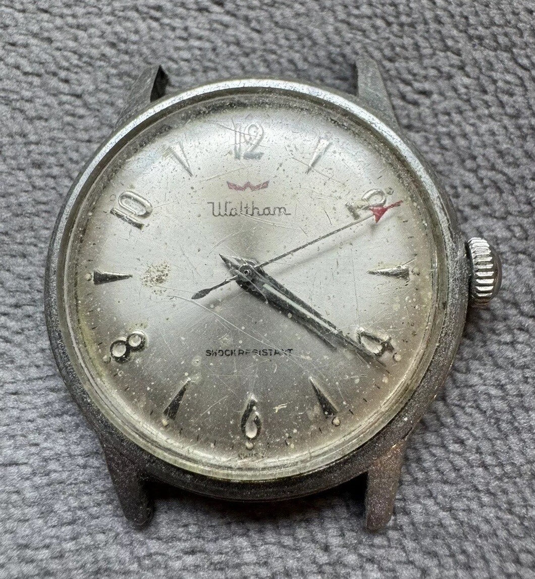 Vintage Waltham Shock Resistant Swiss Made Manual Wind 17J Watch