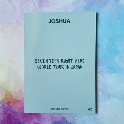 SEVENTEEN RIGHT HERE JAPAN Photo card TOUR Official Merchandise MD