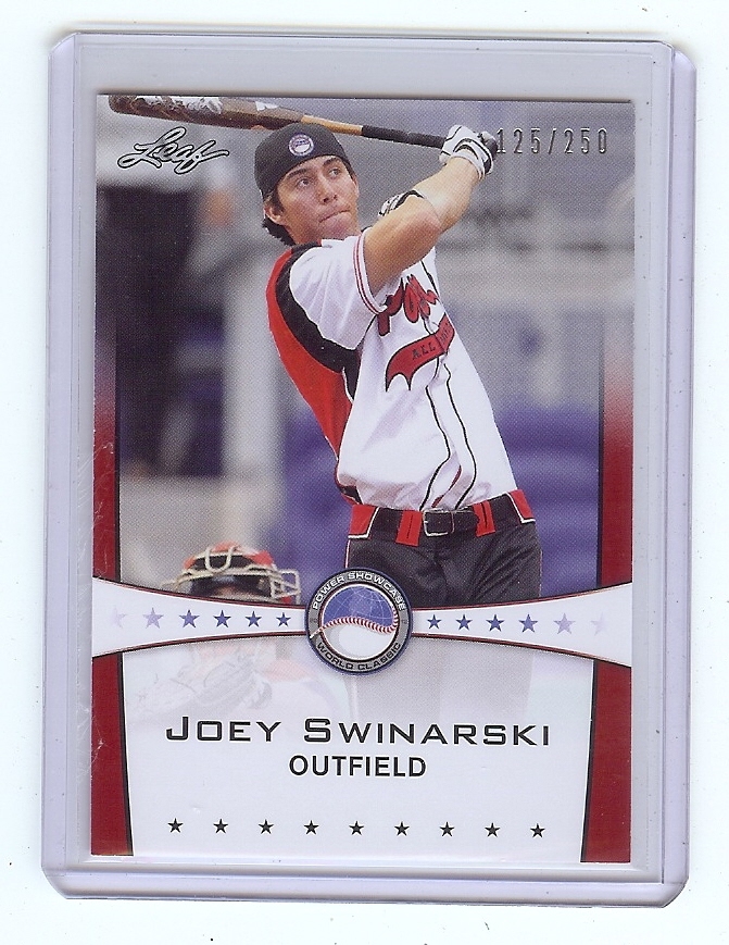 JOEY SWINARSKI 2013 Leaf *POWER SHOWCASE* Ruby Version #d Card RC