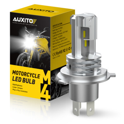 AUXITO H4 LED Headlight Bulb Motorcycle 9003 HB2 Light 6000K White