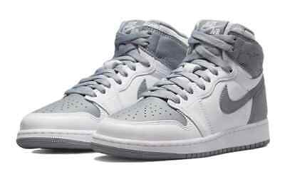 Air Jordan 1 Retro High OG Stealth grey gray toe GS big kids boys