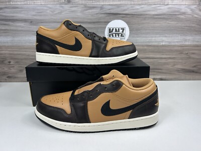 NEW Nike Air Jordan 1 LOW SE Flax Black Baroque Brown HQ3603 201